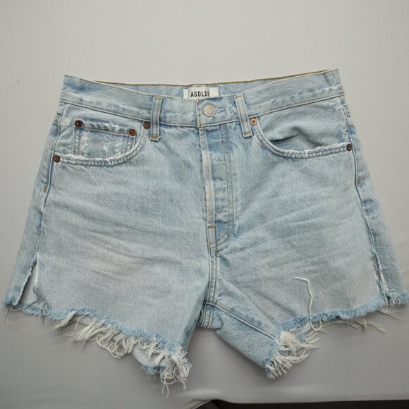 AGOLDE Parker Long Jean Shorts in Jinx Size 27 - Picture 4 of 12